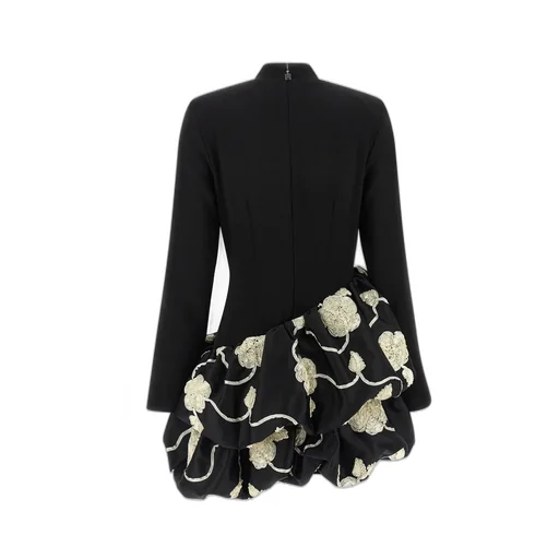 Rotate 3D Flower Bubble Dress