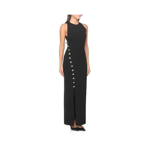 Rotate Button Detailed Sleeveless Dress