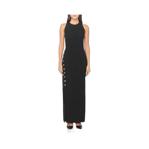 Rotate Button Detailed Sleeveless Dress