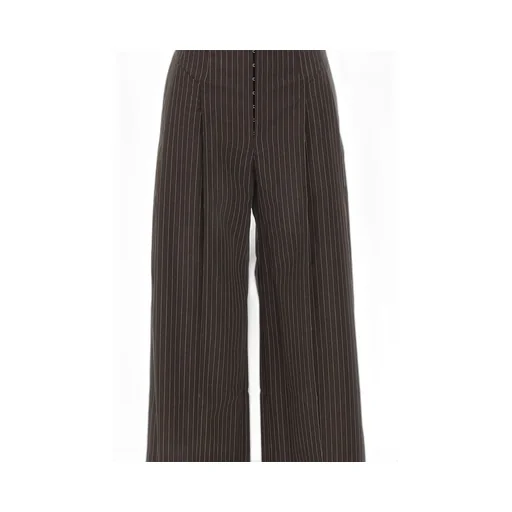 Rotate Pinstripe Wide Leg Pants