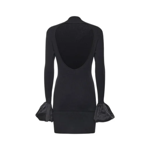 Rotate Ribbed Cut-Out Dress