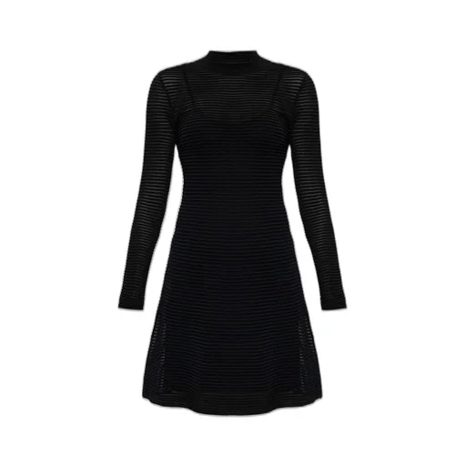 Rotate Knitted Flared Mini Dress