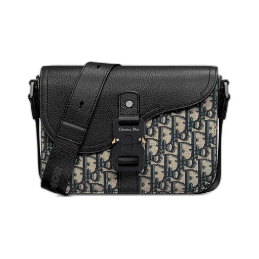 Small Saddle Messenger Bag With Flap