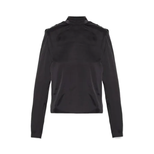 Rotate Tied-Neck Long-Sleeve Top