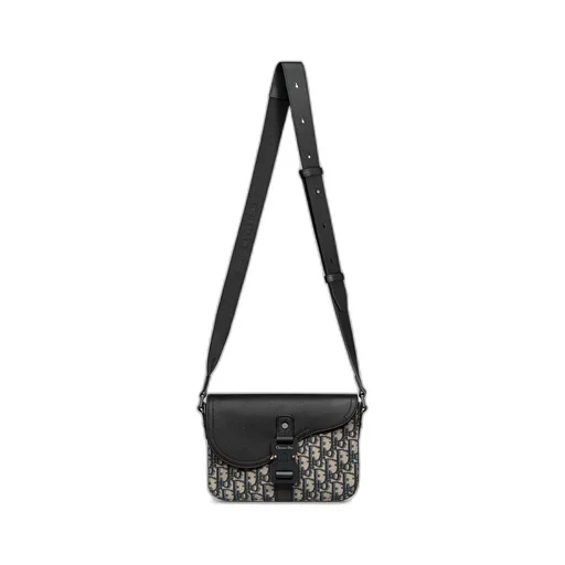 Small Saddle Messenger Bag With Flap