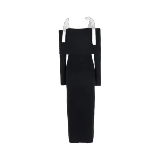 Rotate Off Shoulder Knit Dress
