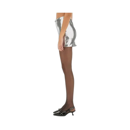 Rotate Sequin-Embellished Mini Skirt