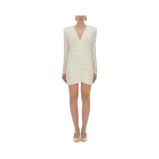 Rotate Satin Mini Gathered Dress
