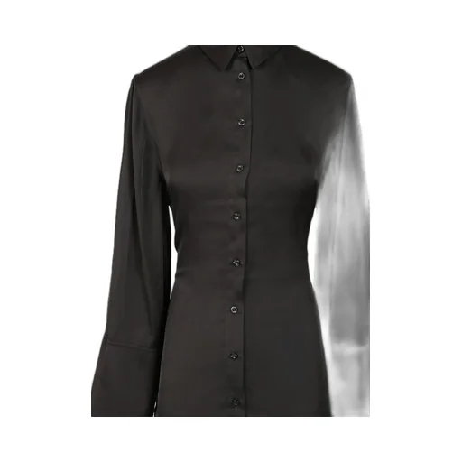 Rotate Satin Tie Shirt Dress