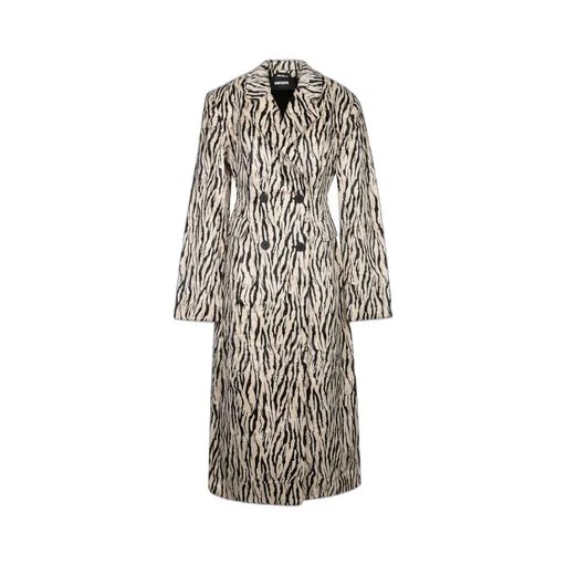 Rotate Zebra Stripe Double-Breasted Coat