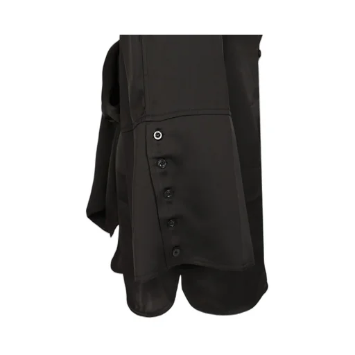 Rotate Satin Tie Shirt Dress