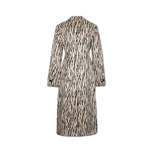 Rotate Zebra Stripe Double-Breasted Coat
