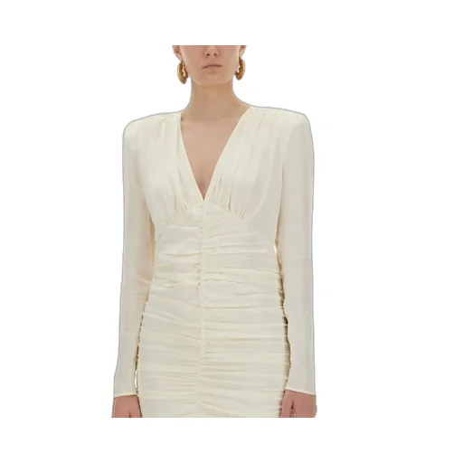 Rotate Satin Mini Gathered Dress