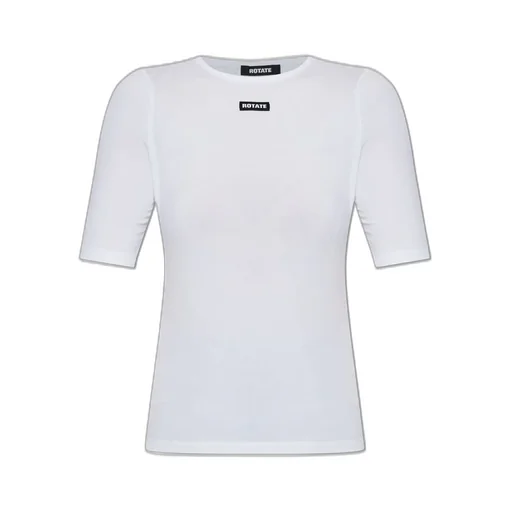 Rotate Logo Patch Crewneck T-Shirt