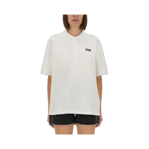 Rotate Logo Patch Short-Sleeve Polo Shirt