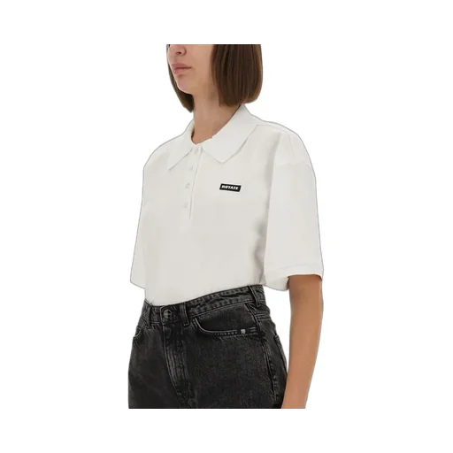 Rotate Logo Patch Short-Sleeve Polo Shirt