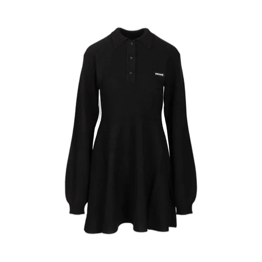 Rotate Slinky Knitted Polo Dress