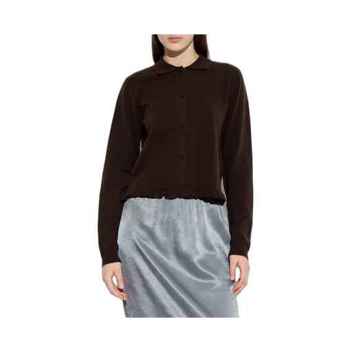 Rotate Frilled Hem Cardigan