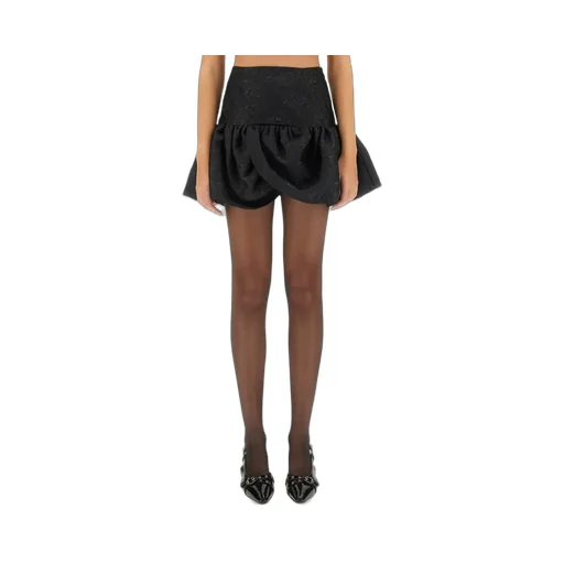 Rotate Monogram Jacquard Mini Skirt