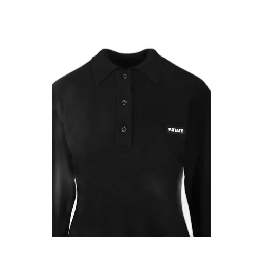 Rotate Slinky Knitted Polo Dress