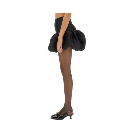 Rotate Monogram Jacquard Mini Skirt