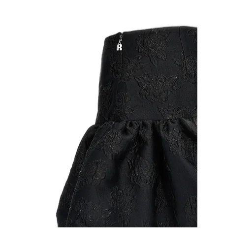Rotate Monogram Jacquard Mini Skirt