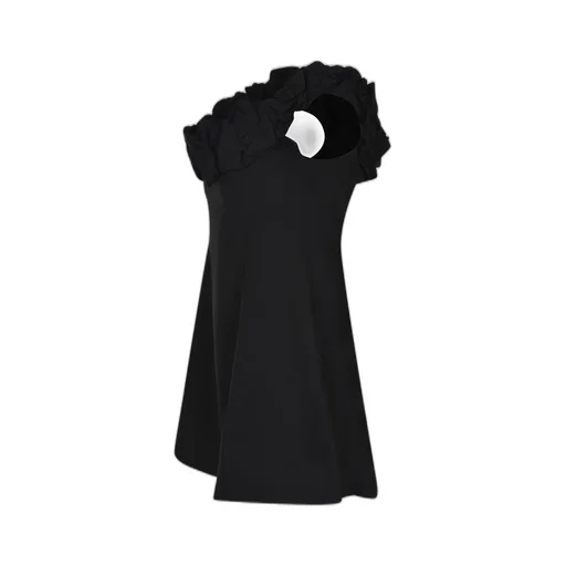 Rotate Ruffled Square-Neck Dress