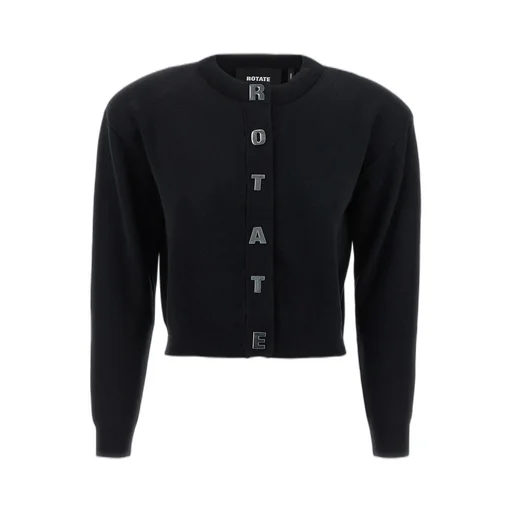 Rotate Logo Lettering Crewneck Cardigan