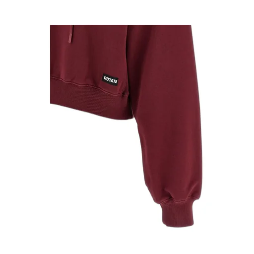 Rotate Terry Back Cropped Hoodie