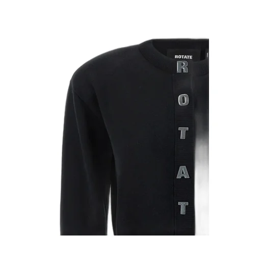 Rotate Logo Lettering Crewneck Cardigan
