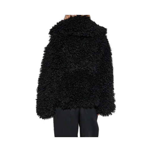Rotate Faux-Fur Long Sleeved Belted Jacket