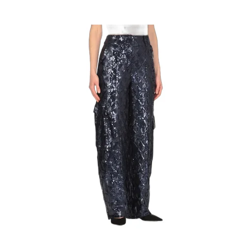 Rotate Sequin Embellished Cargo Pants