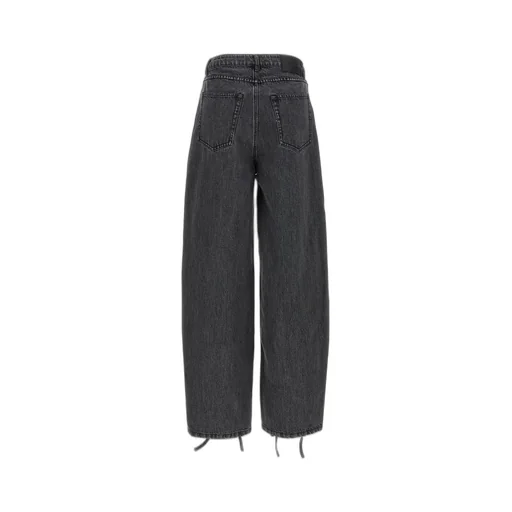 Rotate Laced Straight-Leg Jeans