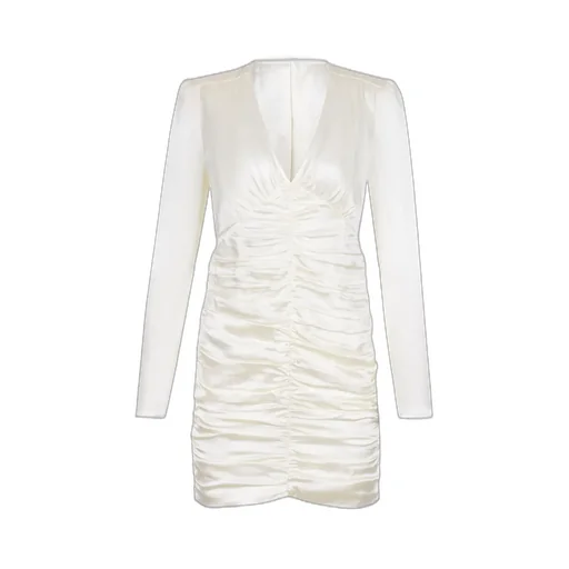 Rotate Ruffled Silk Dress