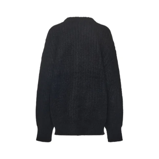 Rotate Logo Intarsia-Knit Crewneck Jumper
