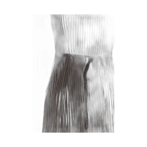Rotate Pinstripe Belted Long Top