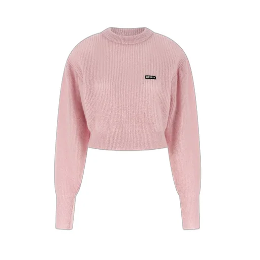 Rotate Logo Patch Crewneck Knitted Jumper