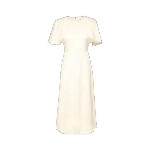 Rotate Satin Slit Midi Dress