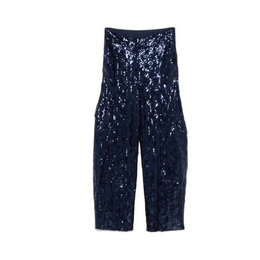 Rotate Sequin Embellished Cargo Pants