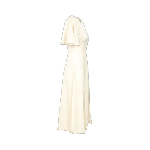 Rotate Satin Slit Midi Dress