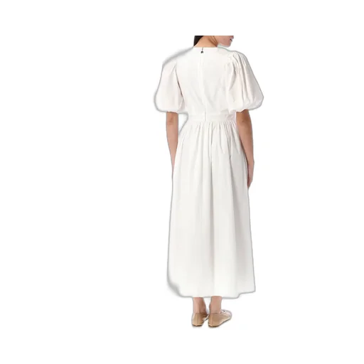 Rotate Puff Sleeve Midi Dress