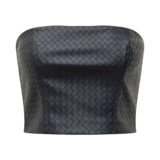 Rotate Strapless Braided Top