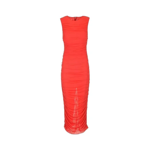 Rotate Mesh Sleeveless Midi Dress