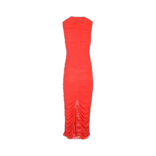 Rotate Mesh Sleeveless Midi Dress