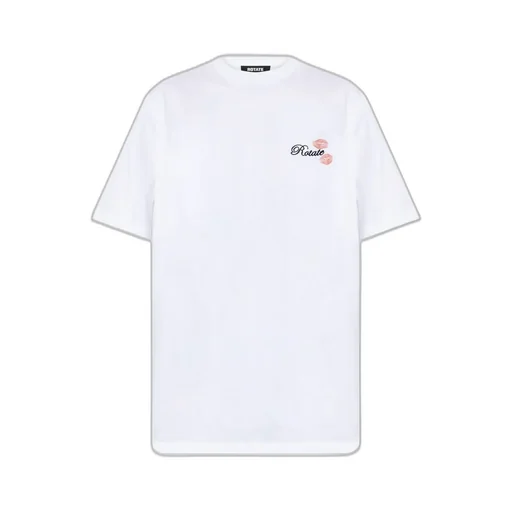 Rotate Logo-Embroidered T-Shirt