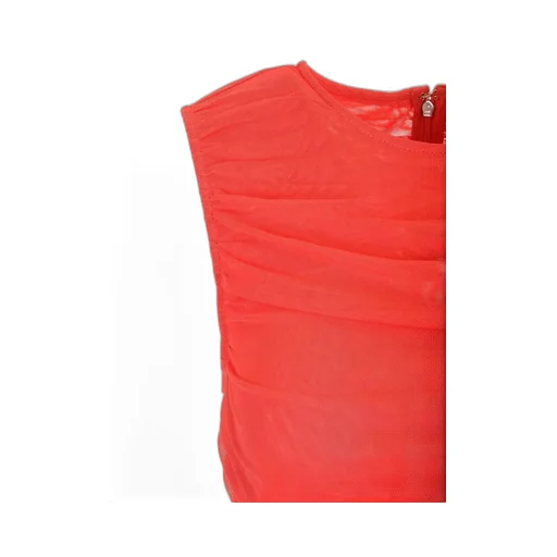 Rotate Mesh Sleeveless Midi Dress