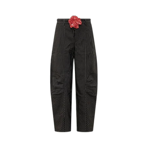 Rotate Striped High-Waist Pants