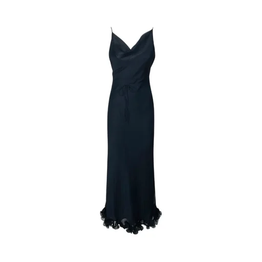 Rotate Chiffon Ruffle Slip Dress