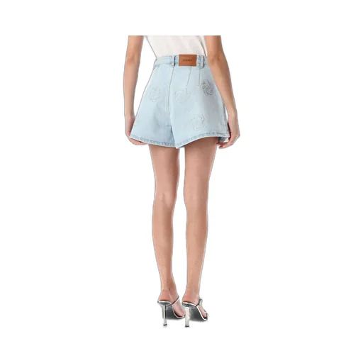 Rotate Denim Studs Shorts