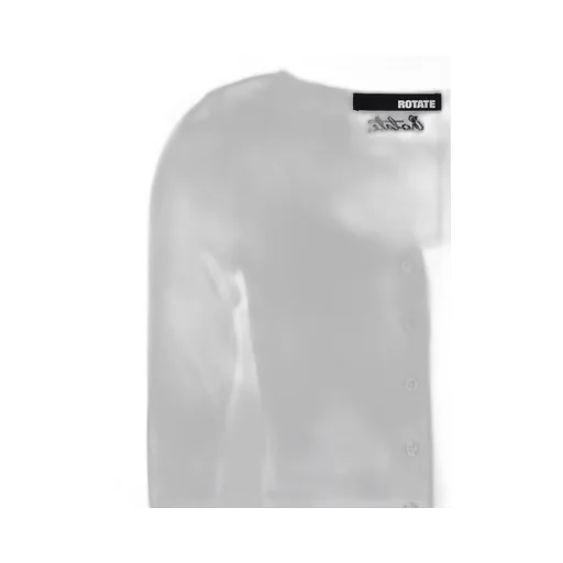 Rotate Buttoned Long Sleeve Top